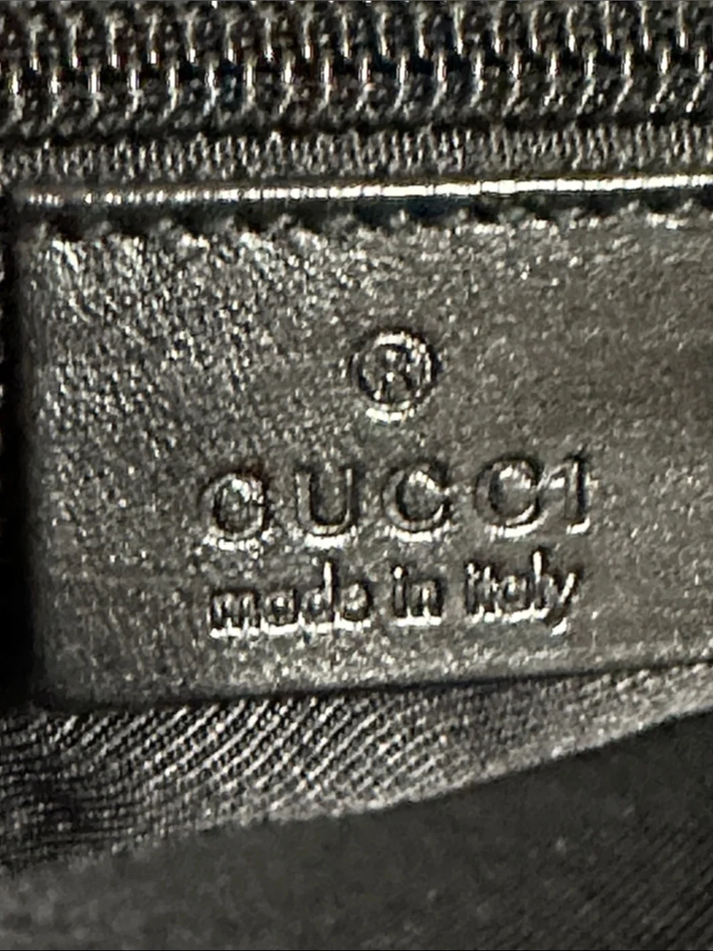 Gucci Black GG Shoulder Tote
